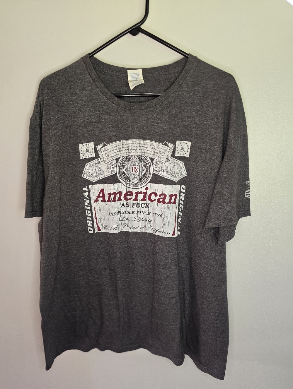 American Graphic Short-Sleeve Tee - Charcoal